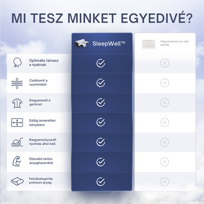 SleepWell - Fájdalommentesen, kényelmesen, kipihenve
